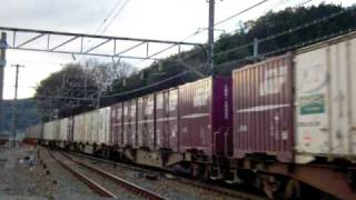 EF81牽引貨物(3099列車)@山科駅