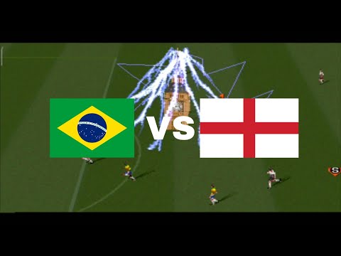 Pertandingan final, Brazil vs Inggris - super shoot soccer