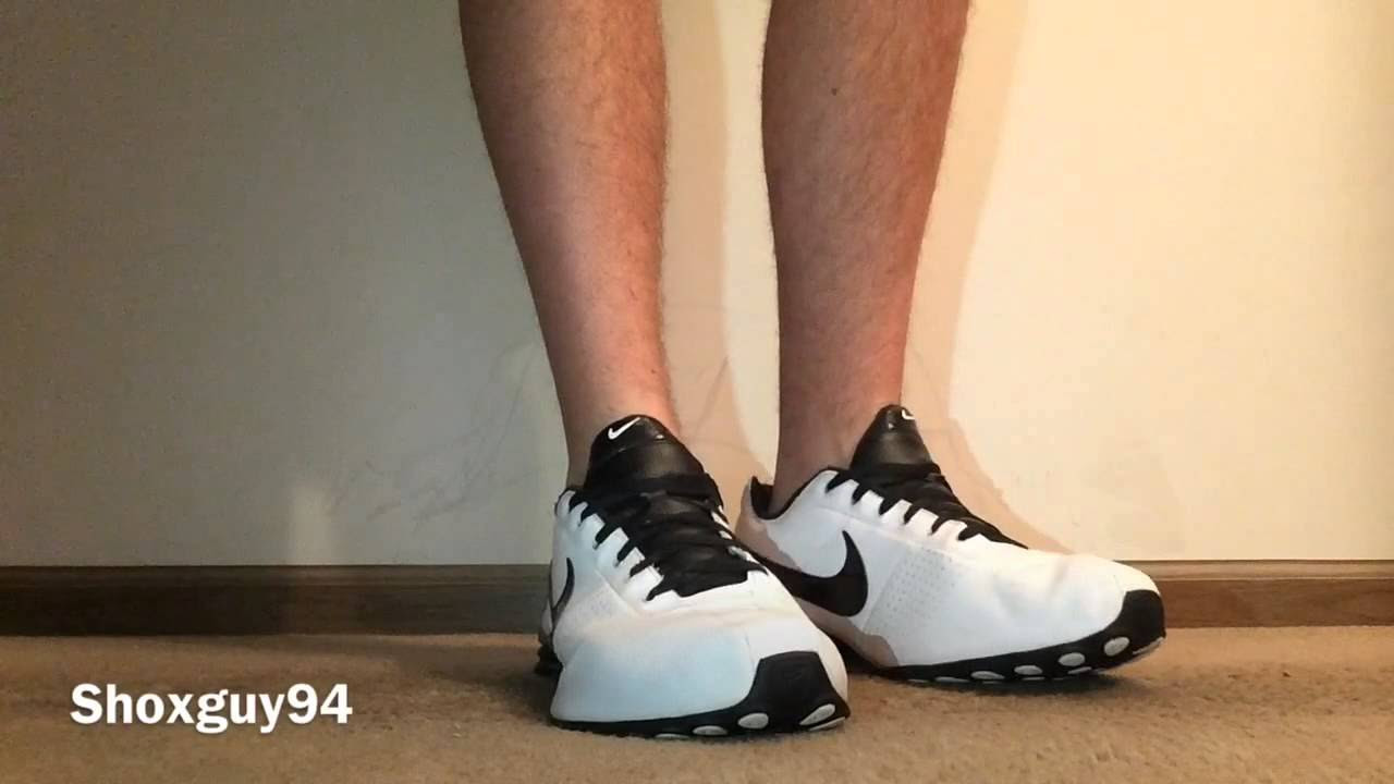 nike shox deliver black and white