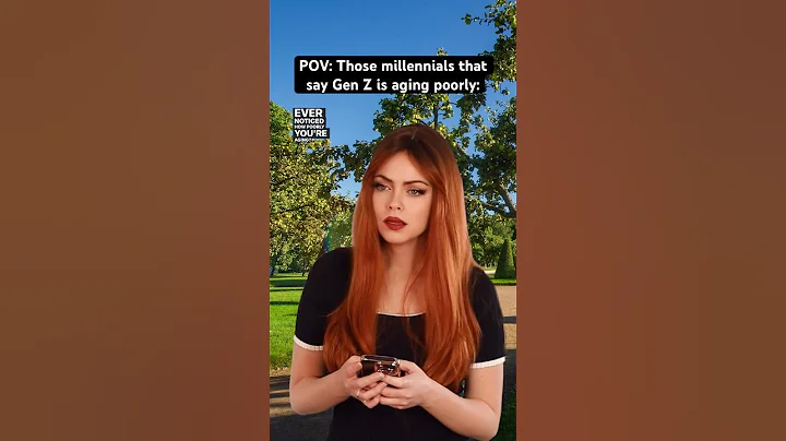 POV: Those #millennials that say Gen Z is aging poorly. #genz #aging