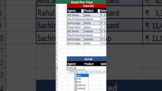Excel Pro Trick Dynamic Multi Column Multi Level Sort In Excel With ...