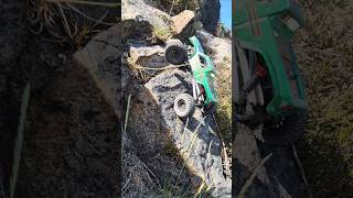 CR18P (FTX Utah) 30ft rock edge 'High risk line' #rccrawling #rockcrawler #cr18p