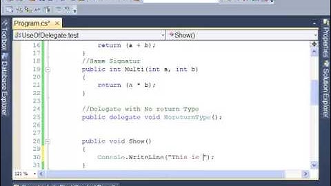 C#: How to Create and Use Delegate - Tutorial 11