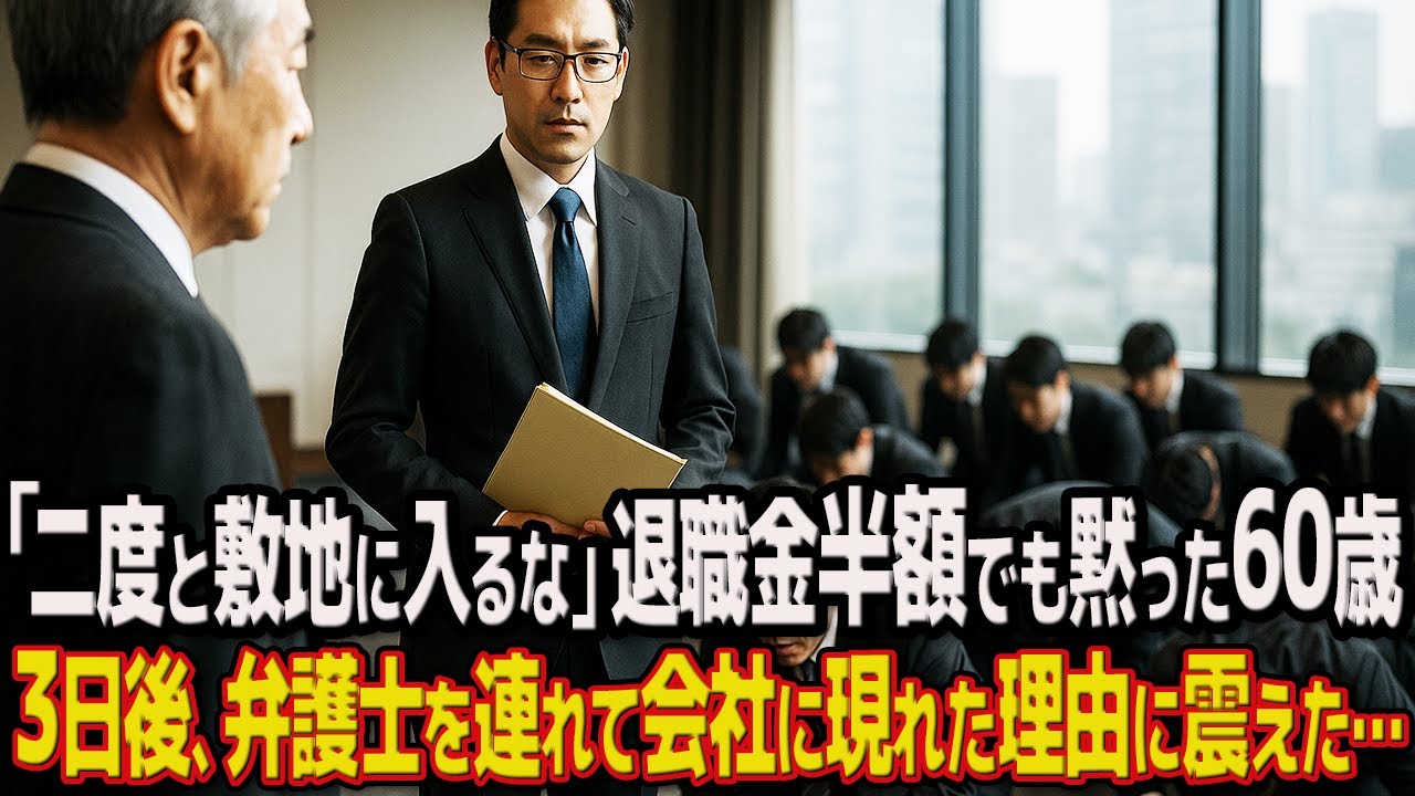 「老害は二度と敷地に入るな」定年の日に追い出された男が3日後に復讐…40年間の恩を仇で返した社長の末路…