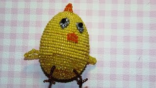 Поделки из бисера. Пасхальное яйцо (цыпленок) из бисера. Beaded Easter Egg Поделки из бисера. Пасхальное яйцо (цыпленок) из бисера. Beaded Easter Egg