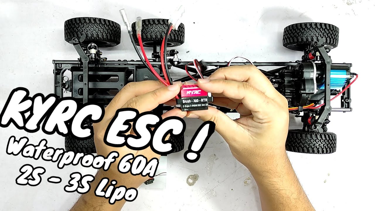 1/12 RC Crawler 6x6 MN86K KYRC ESC Installation YouTube