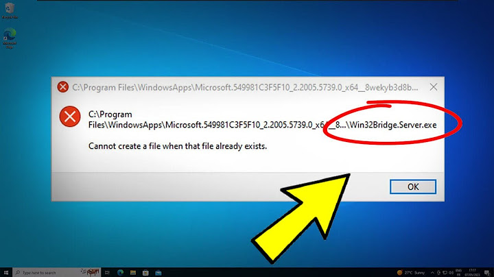 Lỗi cannot create file c windows uweb.exe