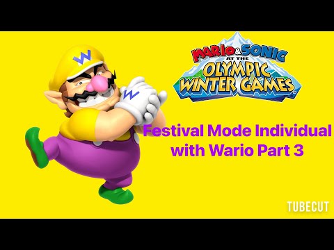 Mario & Sonic at the Olympic Winter Games Festival Mode Individual (Wario) Part 3