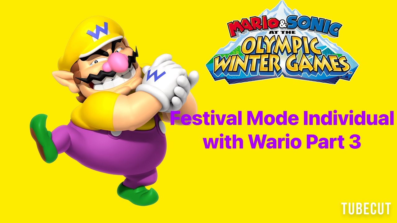 Mario & Sonic at the Olympic Winter Games Festival Mode Individual (Wario) Part 3