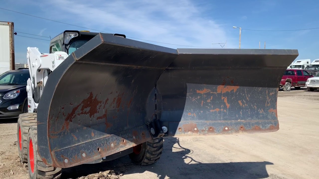 2016 Bobcat 96" Skid Steer VPlow Snow/Dirt Blade YouTube