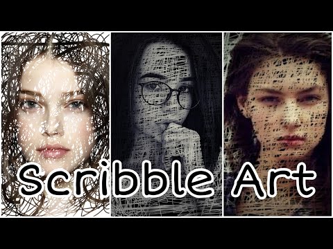 How to make Scribble Art | Picsart Tutorial | Mobile editing