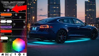 BlueGhozt lighting app with TESLUX underglow