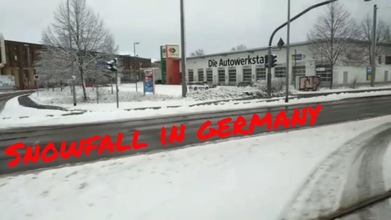 Snowfall in Germany 2021.