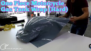 : How To Vinyl Wrap A Motorcycle Gas Tank In One Piece with Vvivid Nardo Grey