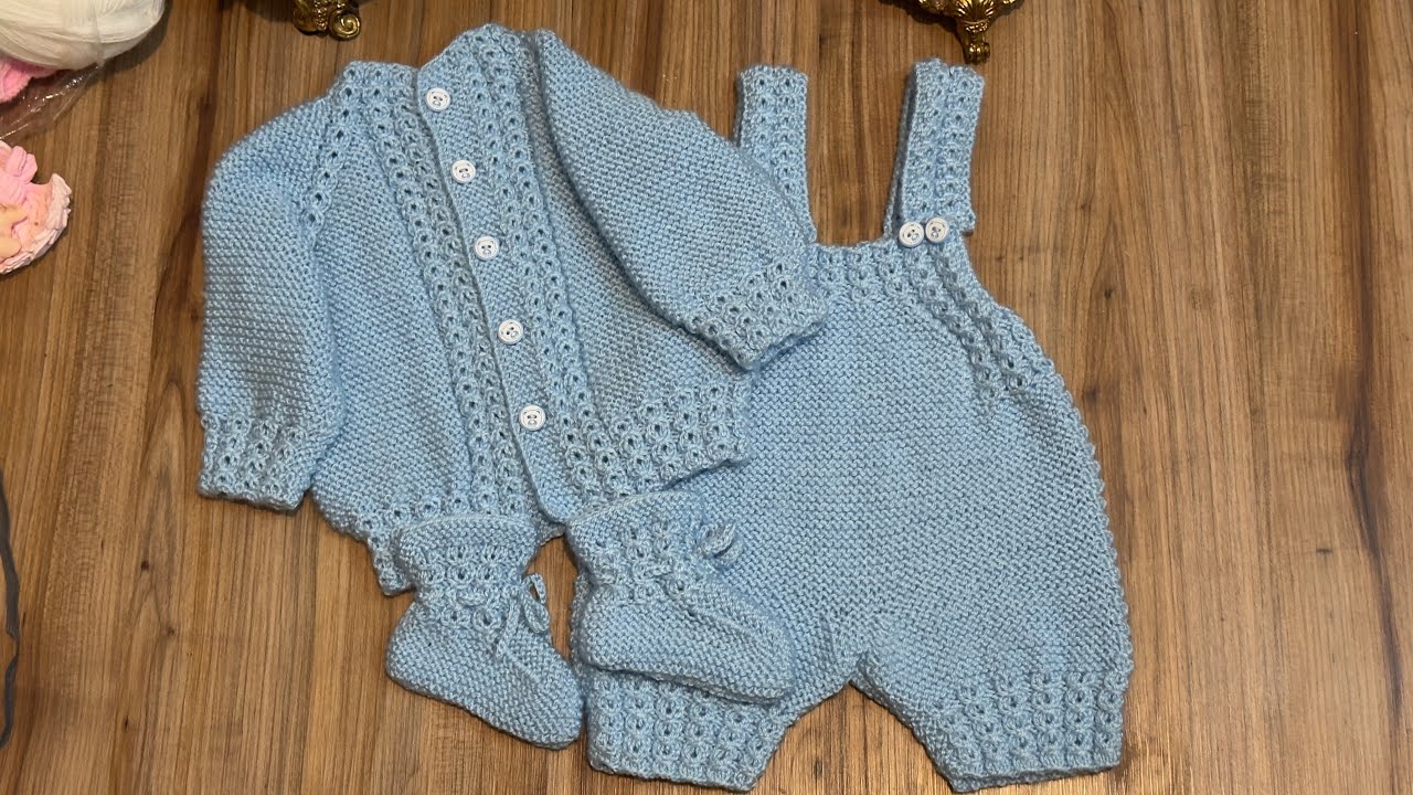 Bebekler İçin Hırka Askılı Şort ve Patik Model Anlatımı