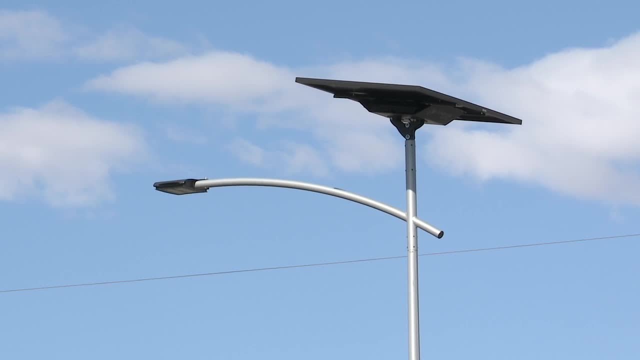 Clark County tests solar-powered street lights to combat costly copper wire theft