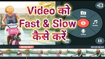 Kinemaster Se Video Ko Slow & Fast Kaise Kare || Slow & Fast Motion Kaise kre ||Video Speed Control.