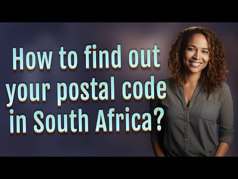 How to find out your postal code in South Africa?