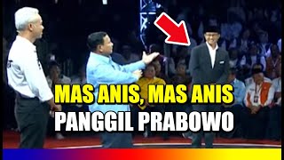 Ketika PRABOWO Panggil Mas Anis Mas Anis, Debat PILPRES KPU 2024