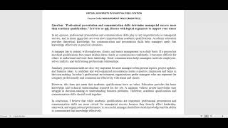 MGMT622 GDB 1 Solution 2026 | Management Skills Virtual University
