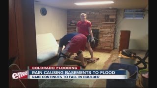 Rain causes basements to flood