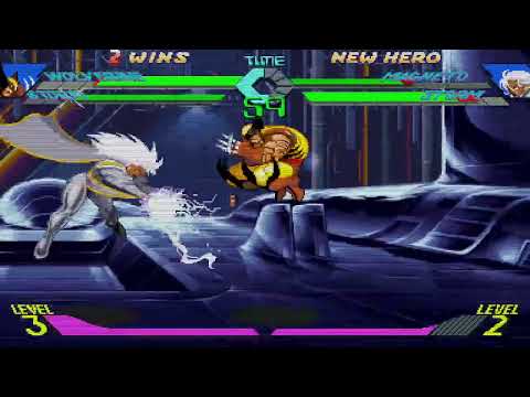 X-Men vs. Street Fighter - Wolverine, Storm vs. Magneto, Storm