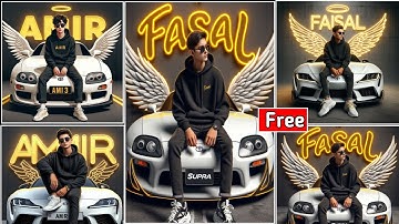 How to create 3D AI Attitude boy+girl Images | Viral photo editing | bing image creator tutorial