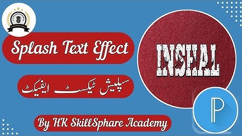 Splash text effect in mobile | Splash text effect using pixellab | Splash text effect in pixellab