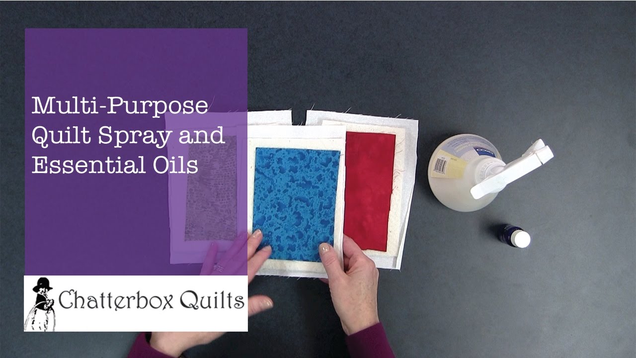 MultiPurpose Quilt Spray with Essential Oils/Spray Baste/Make it