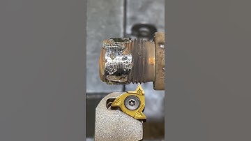 CNC lathe processing #carbide #cnc #cuttingtools #cnctools