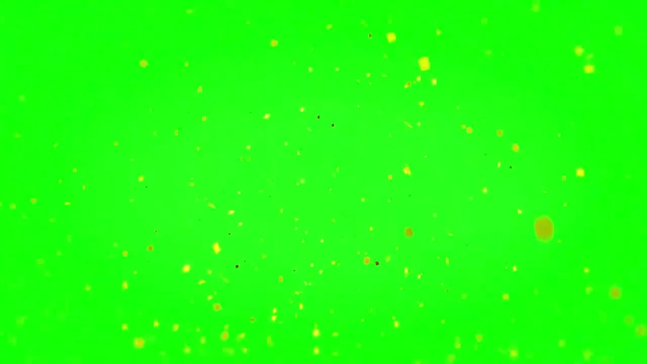 Free Golden Confetti celebration on green screen For video editing
