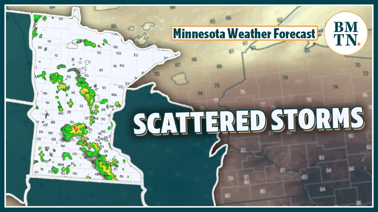 Scattered storms through Friday, cooler weekend ahead - YouTube