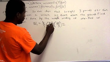 Work Example 2 Variable Force