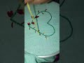tutorial of full heart embroidery work✨✨#viralvideo #art #stitching