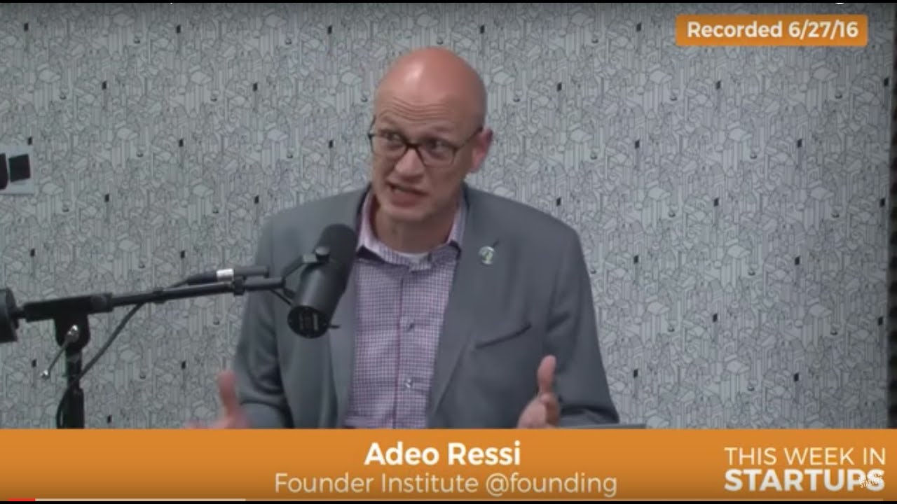 Founder Institute CEO Adeo Ressi on system of identifying (dys ...