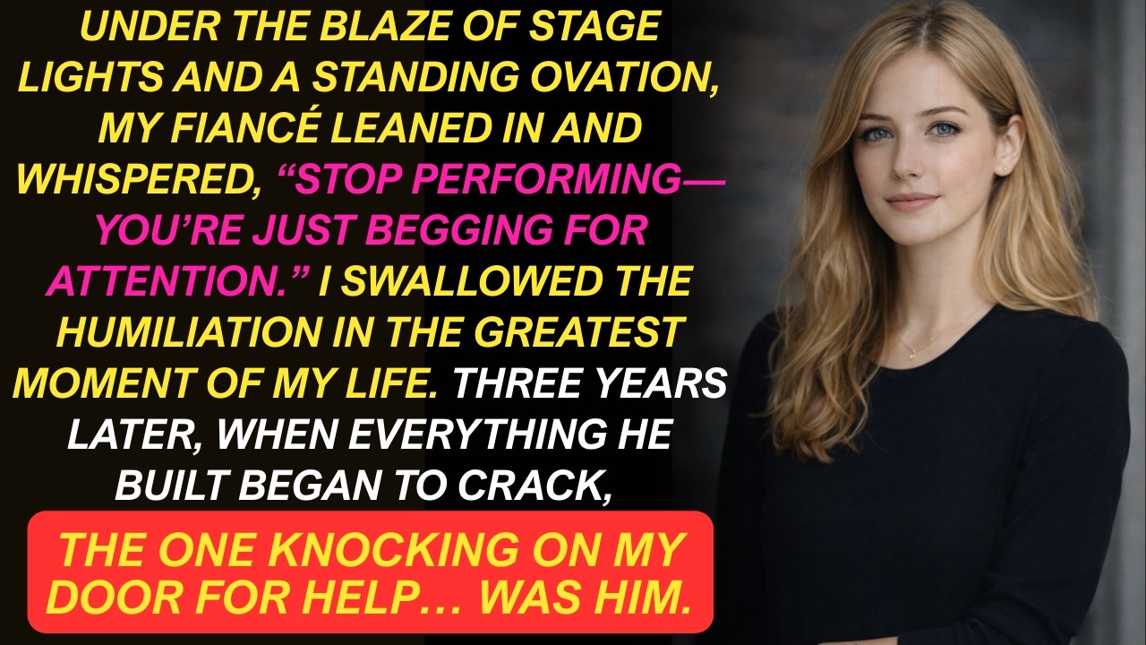 “Stop performing—you’re just begging for attention,” my fiancé said at my big award. 3 years later…