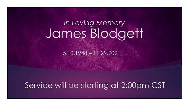 James Blodgett Memorial Service
