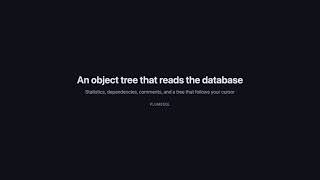 PlumeSQL: Statistics and dependencies in the object tree