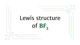 Lewis structure of BF3