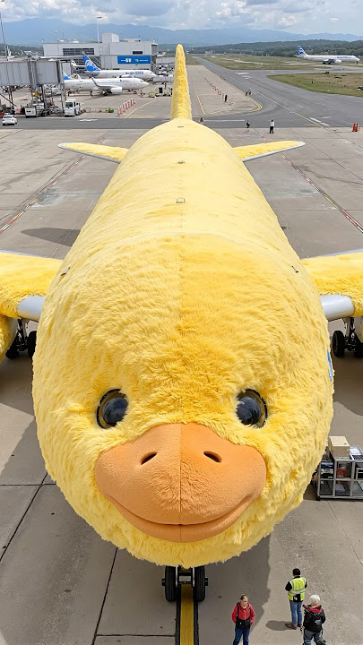 Little Yellow Duck-Themed Plane ✈️🐤