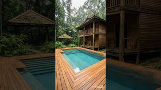 #construction Jungle swimming pool