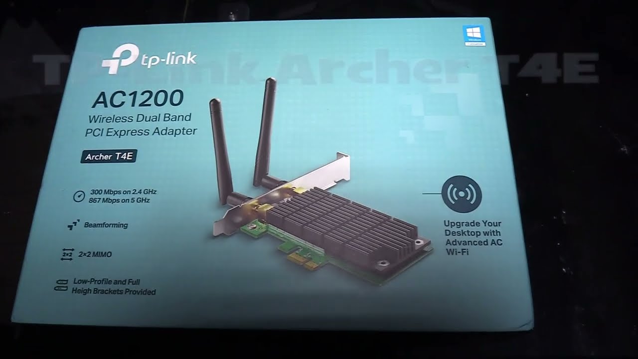 AC1200 PCIe WiFi Card - Bluetooth 4.2 Adapter with Two Antennas