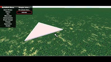 ROBLOX BuildEdit Simple triangle plugin