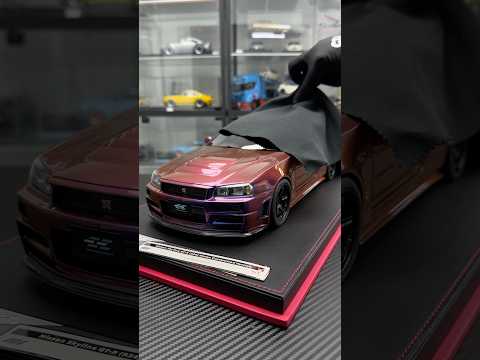 Do you see this colour of Nissan GT-R34 before ? #diecast #r34 #nissan #gtr #viral