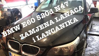 BMW E60 520d N47 ZAMJENA LANACA I LANCANIKA
