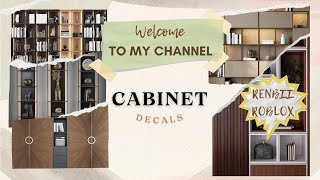 ROBLOX - DECALS CODE - CABINET (BLOXBURG/WORK AT A PIZZA PLACE)