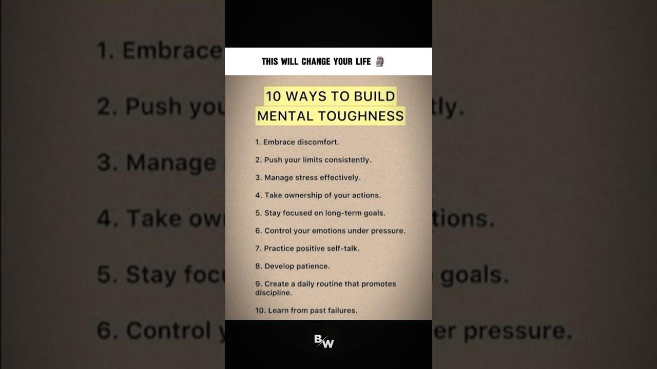 Build Your MENTAL Toughness🗿 