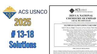 Question 13-18 USNCO 2025 Local Exam Solutions (States of Matter)