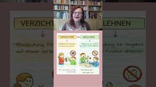verzichten vs. ablehnen #deutsch #deutschkurs #learning #lernen #learn #german #vocabulary #language