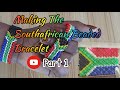 How to make a South Africa beaded bracelet tutorial #beadwork